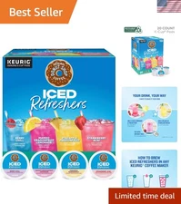 Iced Refreshers K-Cup Variety Pack - Café-Quality Beverages at Home - 20 Count