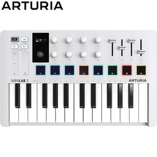 Arturia MiniLab 3 25-Key MIDI Controller Keyboard White Renewed