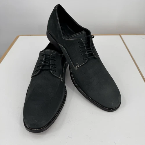 Scarpa elegante Oxford uomo Cole Haan Nikeair grigio antracite pelle scamosciata taglia 10 5