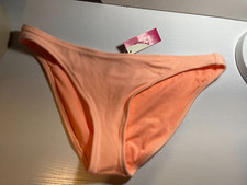 Xhilaration Juniors Solid Cheeky Bikini Swim Bottom, Orange Size XL 12-14 