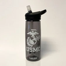 .75 Eddy CMBK USMC EGA - Charcoal w/Wht Ink