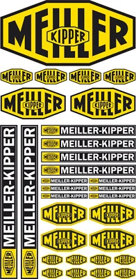 MG Komplett Set 1:14 - 1:16 Aufkleber MEILLER KIPPER TAMIYA / WEDICO DECAL - RC