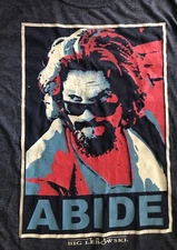 Officail The Big Lebowski Abide Shirt T-Shirt Hope Style XL Extra Large