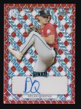 2022 Leaf Perfect Game Metal DYLAN QUESTAD 🔥 Auto 1/1 Red Mojo