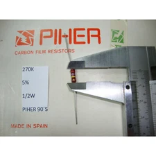 1 X VINTAGE PIHER RESISTOR. 1/2W 270K 5% NOS 1990s+ RC516