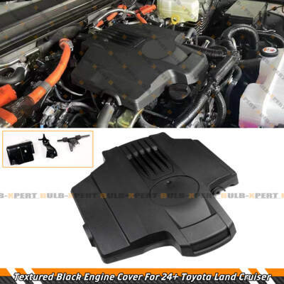 For 2024-2025 Toyota Land Cruiser LC250 Textured Black Engine Valve Cover Shield