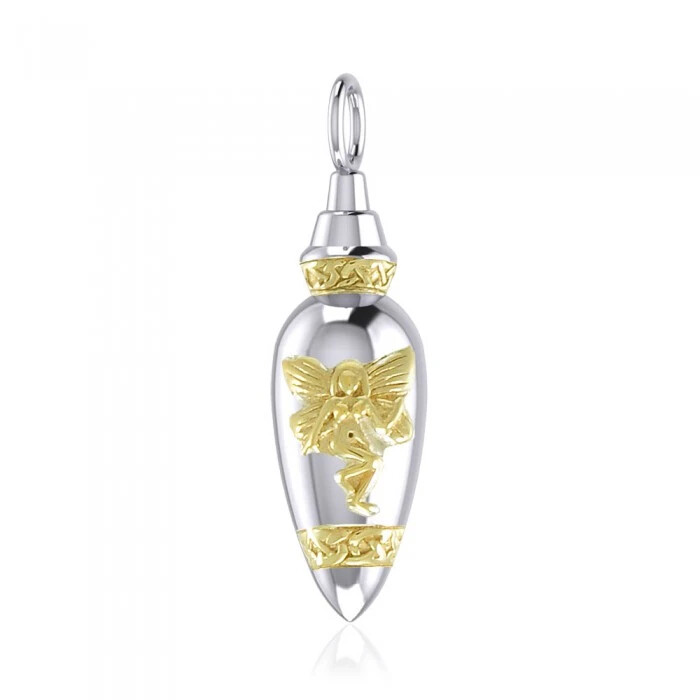 Fairy .925 Sterling Silver Vial Pendant Peter Stone Fine Jewelry