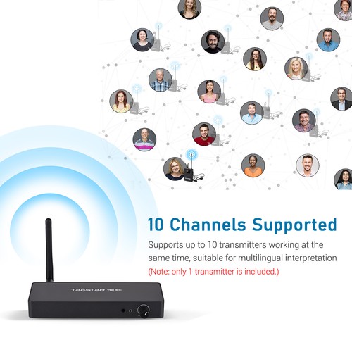TAKSTAR WPM-300 UHF Wireless in-Ear Monitor System Transmitter Receiver 50m U6D7 - Picture 11 of 17