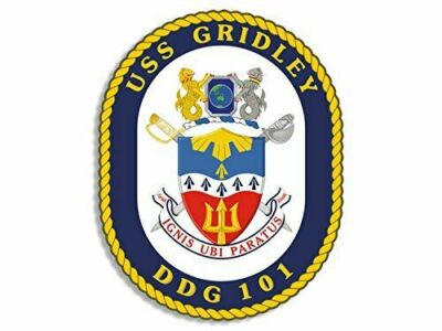 8cm 2xAufkleber Sticker Navy Uss Gridley Ddg-101 F2245