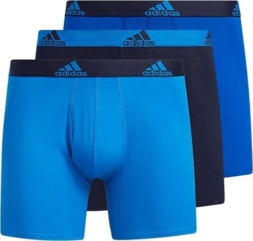 Men's adidas Performance Stretch Cotton Boxer Brief 3 Pack