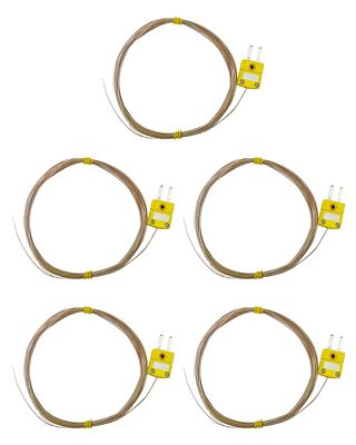 5 PCS High Accuracy K-Type Mini-Connector Thermocouple Temperature Probe Sensor
