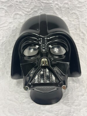 DARTH VADER Mask Plastic Star Wars 1997 Rubies Costume Co