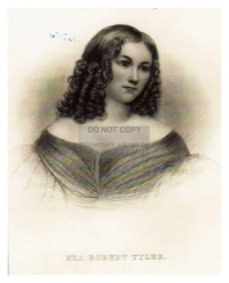PRISCILLA TYLER 11TH PRESIDENT OF THE UNITED STATES 8X10 PHOTOGRAPH REPRINT