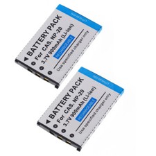 2x NP-20 NP20 Battery For CASIO Exilim EX-Z77 EX-Z60 EX-S880 EX-S600 7.2 MP