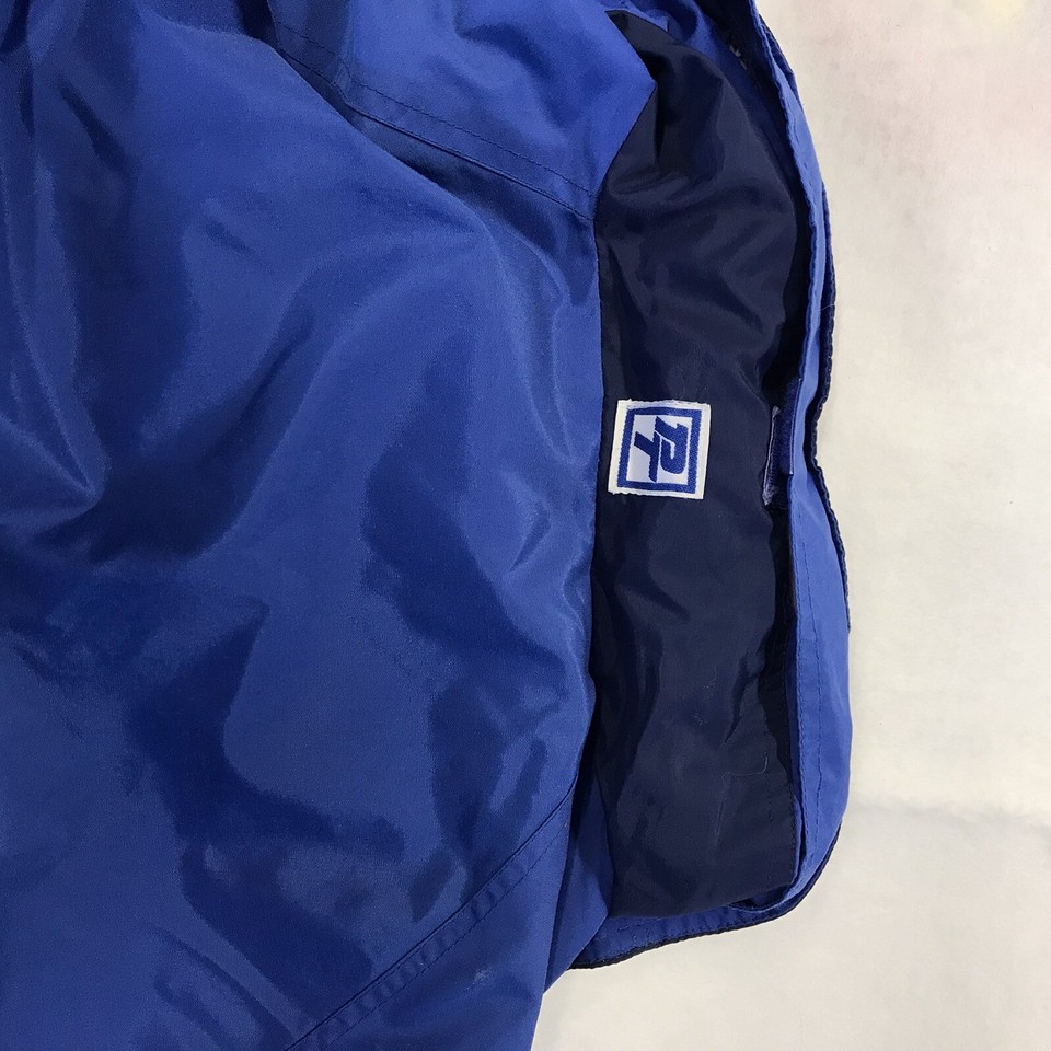 Vintage Pacific Trail Mens Hidden Hooded Jacket Windbreaker Xl Blue 90