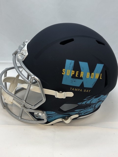Super Bowl LV 55 Riddell Flat Navy Blue 