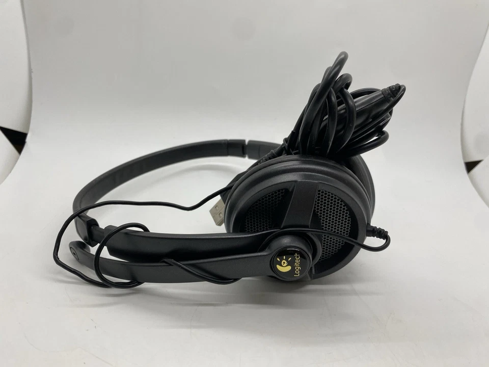 Logitech USB Headset Gaming Work Volume Control Mic Noise Cancelling A-0374A - Image 3 of 4