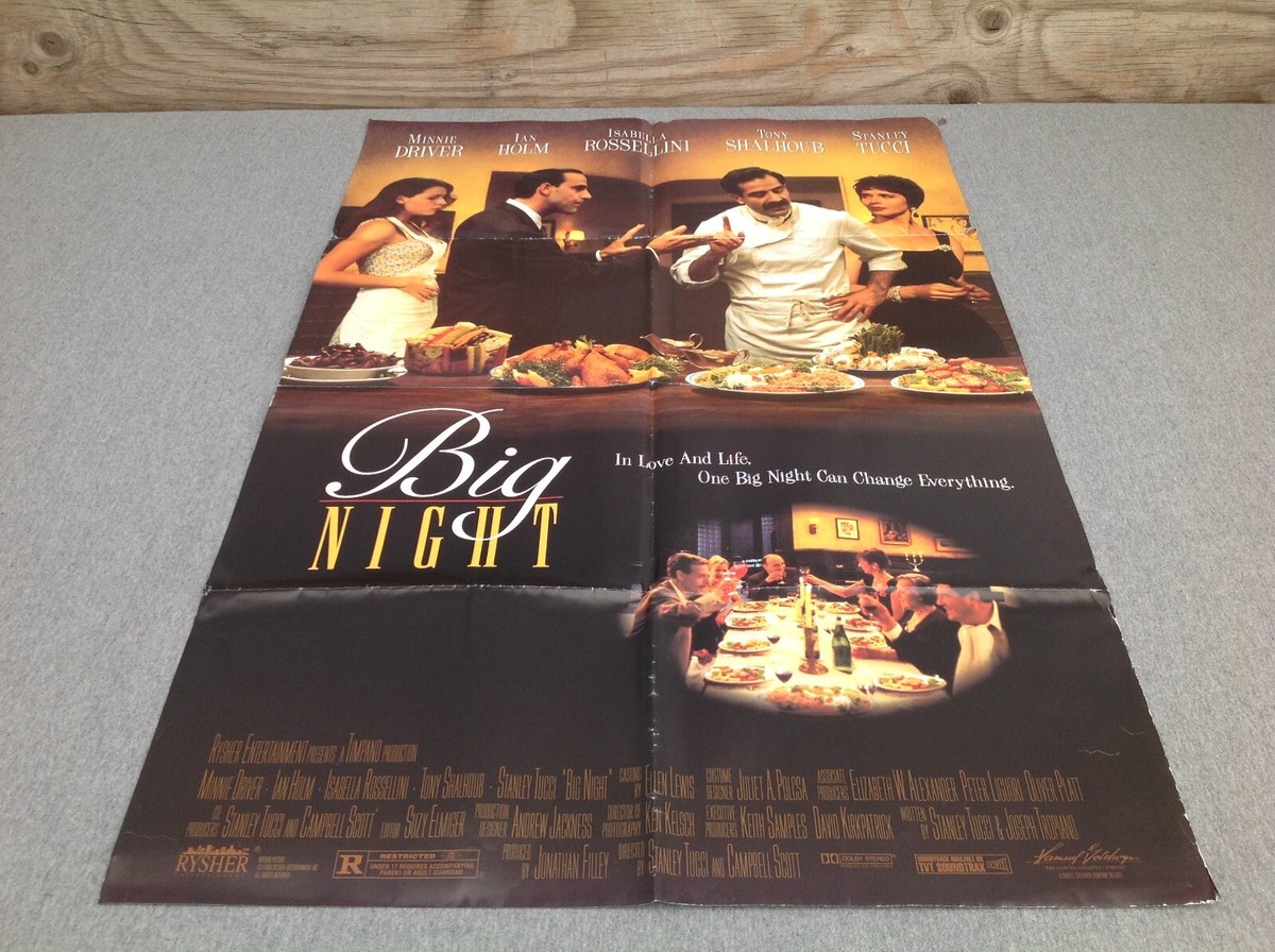 1996 Big Night Original Movie House Full Sheet Poster | eBay