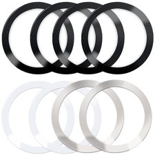 8 Pack Universal Metal Rings Sticker Compatible for Magnetic Wireless