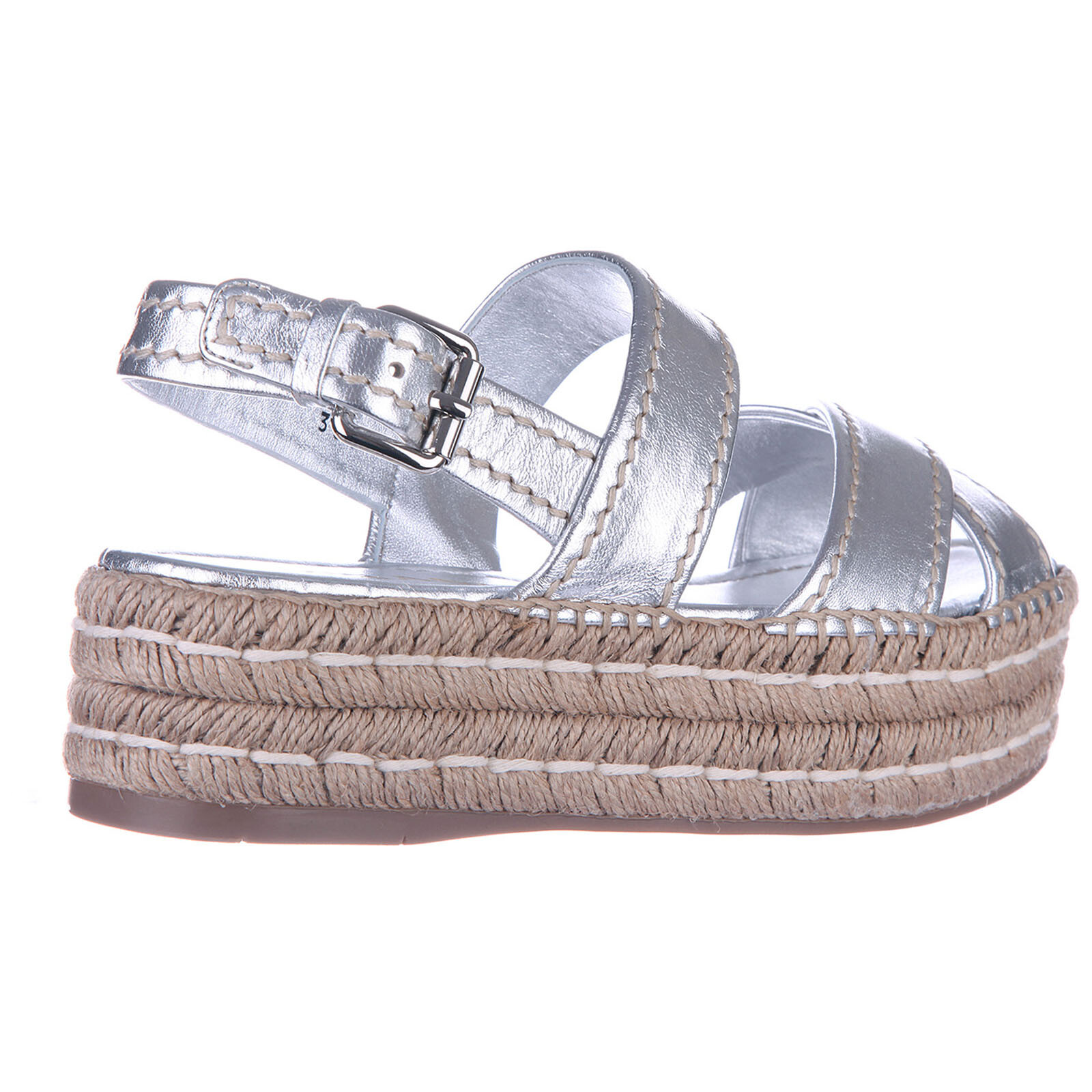 PRADA SANDALES FEMME EN CUIR NEUF silver silver silver 3A5 4406e8 PRADA SANDALES FEMME EN CUIR NEUF silver silver silver 3A5 4406e8