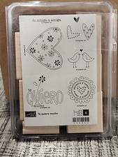 Stampin Up Te Qiuro Mucho Sppanish Rubber Stamps