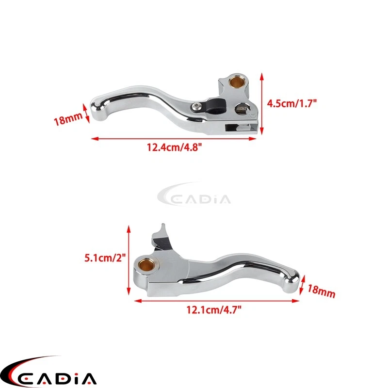 Brake Clutch Levers 2 or 3 Finger For Harley Dyna FXDL FXDS FXDB FXDC FXDX FXDF - Image 2 of 4
