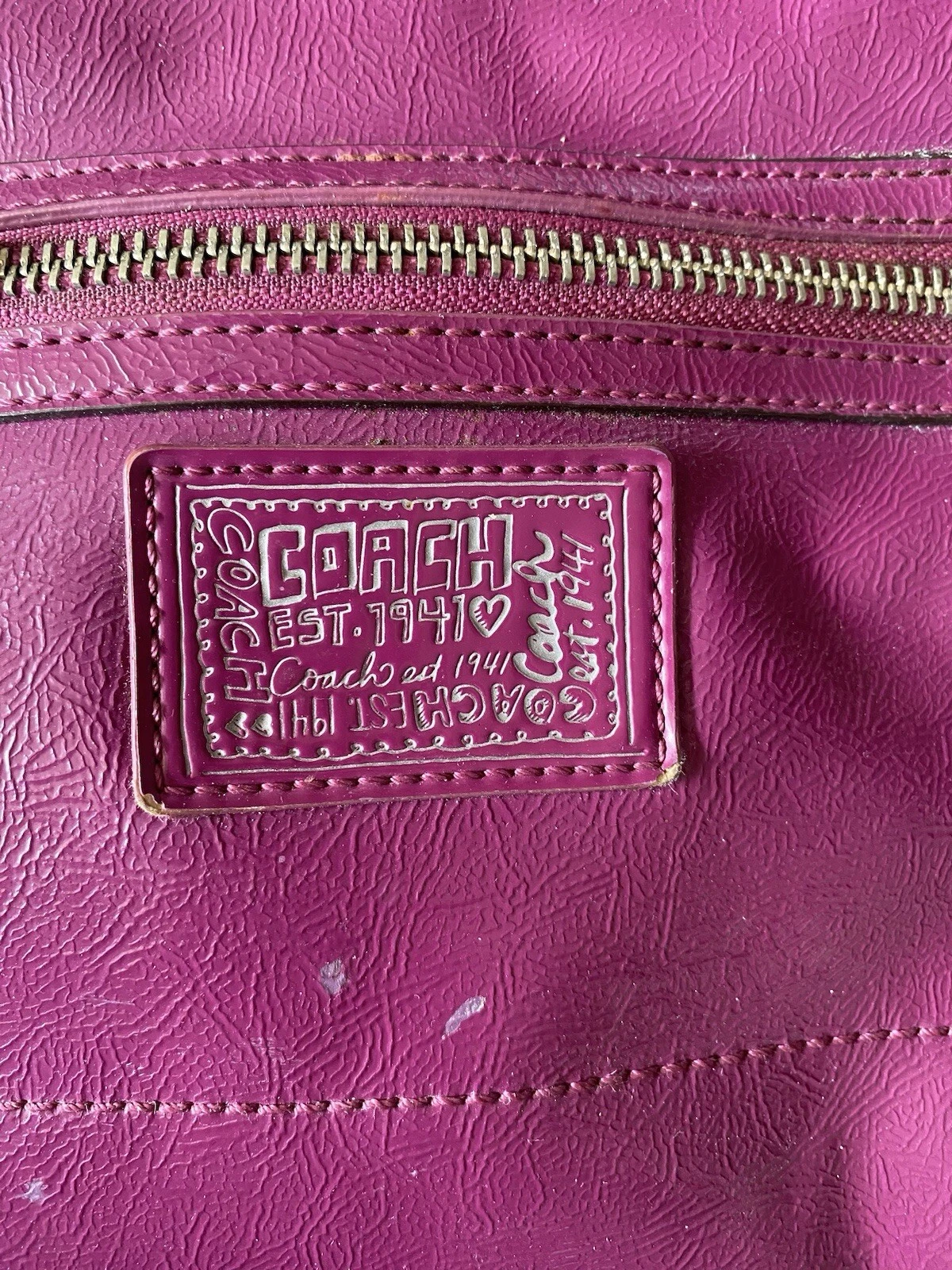 Borsa a tracolla Coach Liquid Gloss Poppy Daisy Berry F20017 2004