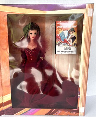 Barbie Scarlett O'Hara Red Dress Gone With The Wind Doll Hollywood Legends
