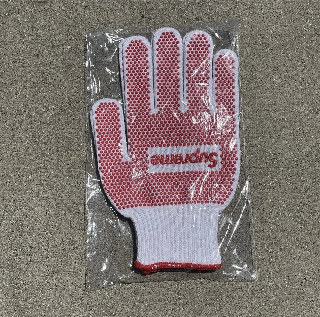 Gants de travail Supreme Grip rouge SS18 flambant neufs