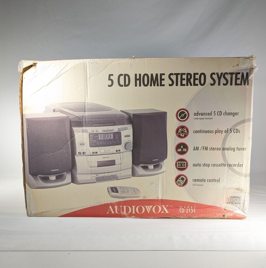 Audiovox CD2151 5 CD Home Stereo System w/remote - CD Won't