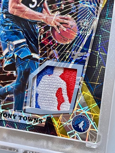 Karl Anthony Towns 2018 Panini The National VIP 4/5 Logoman Patch Timberwolves - Picture 3 of 8
