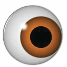 SET OF 2 GOOGLY CROOKED 3" PINBACK BUTTONS HALLOWEEN COSTUME PROP COSPLAY