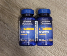 Puritan's Pride Taurine 1000mg, 50 Capsules - Gluten Free  Non-GMO