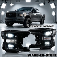 For Ford F150 2018-2020 Full Led Headlights Sequential Signal Drl Wanimation