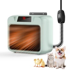 Dog House Heater for Outdoor  Indoor Use - 600W/300W Safe  L, grey-l