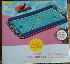 NEW Sun Squad Hydro Hockey Inflatable Pool Game With 2 Strikers And A Puck 