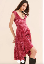 NWT Urban Outfitters Silence + Noise Corina Velvet Mini Dress, Size Small Petite