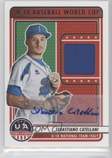 2023 USA Baseball Stars & Stripes Signatures 8/72 Sebastiano Catellani Auto o1w