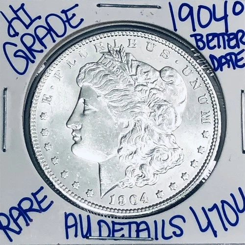 1904 O BU UNCIRCULATED MORGAN SILVER DOLLAR AUTHENTIC U.S.MINT FREESHIPPING 4704