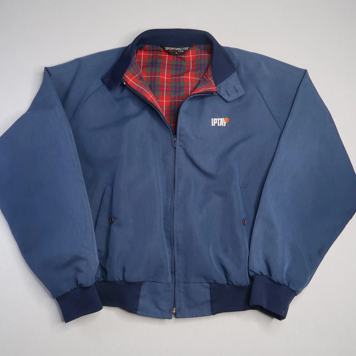 Bomber/Harrington Blue Vintage Outerwear Coats & Jackets for Men