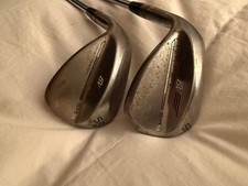 Used set of Left Handed Titleist Vokey Raw SM9 Wedges in 54.12D and 58.12D