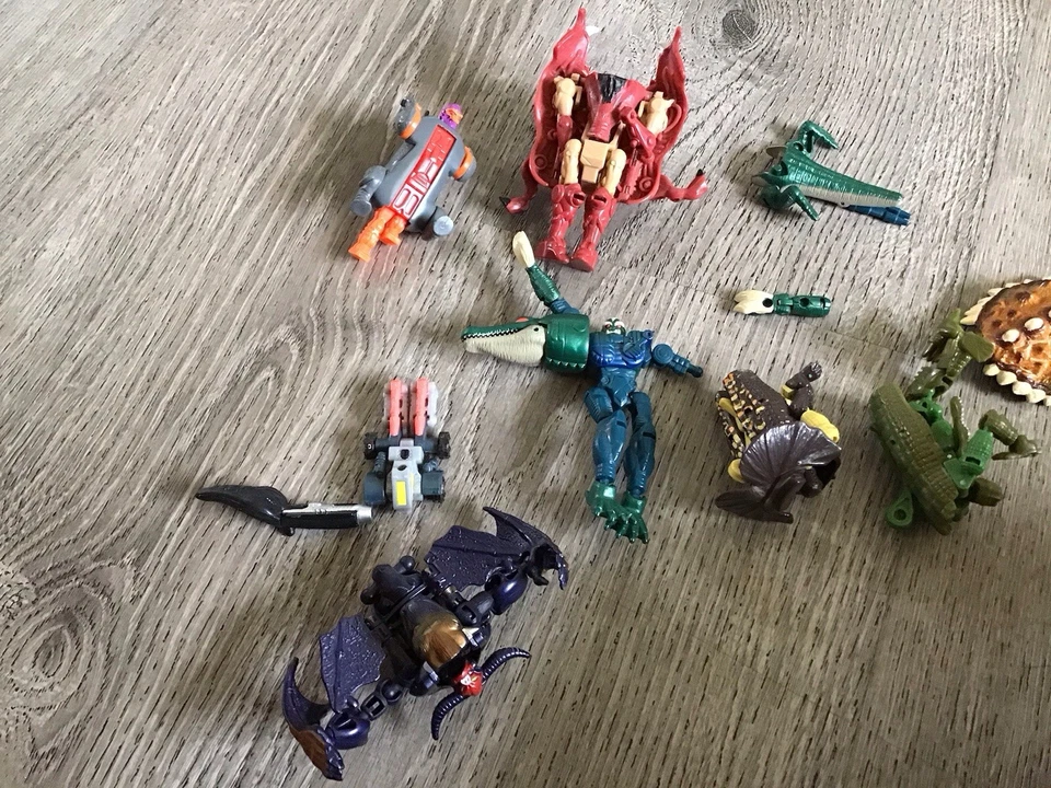 Lote de juguetes TERRAGATOR Transformers Beast Wars Basic Hasbro OG 1998 Foto 2 de 2