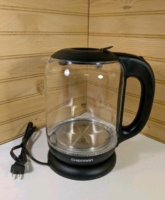 Chefman Glass 1.8L Electric Kettle Model RJ11-17-GOPP 1100W Ships From USA 