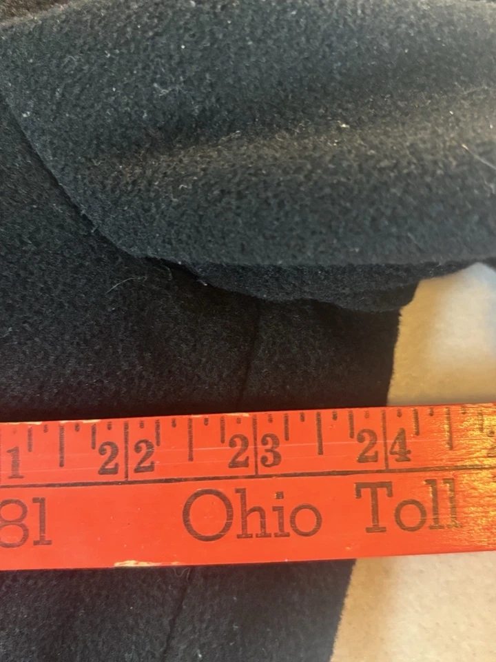 Vintage London Fog Overcoat Wool Black Coat 42R Preppy Professional Classic - Image 4 of 4