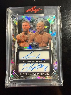 2025 Leaf Metal Authentics Conor McGregor & Floyd Mayweather, Jr Auto  1/10