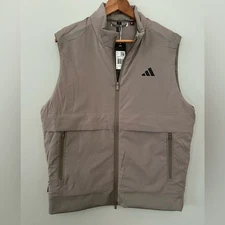 Adidas Ultimate 365 Tour Frostguard Full-Zip Golf Vest Warm Gray • Medium