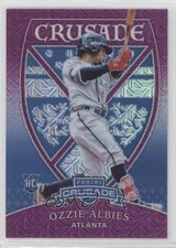 2018 Panini Chronicles Crusade Purple Mojo Prizm 56/99 Ozzie Albies #25 4f5