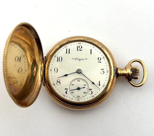 Elgin Antique Mechanical Pocket Watch 7J  6s  Gr.206   10524936  NON-WORKING