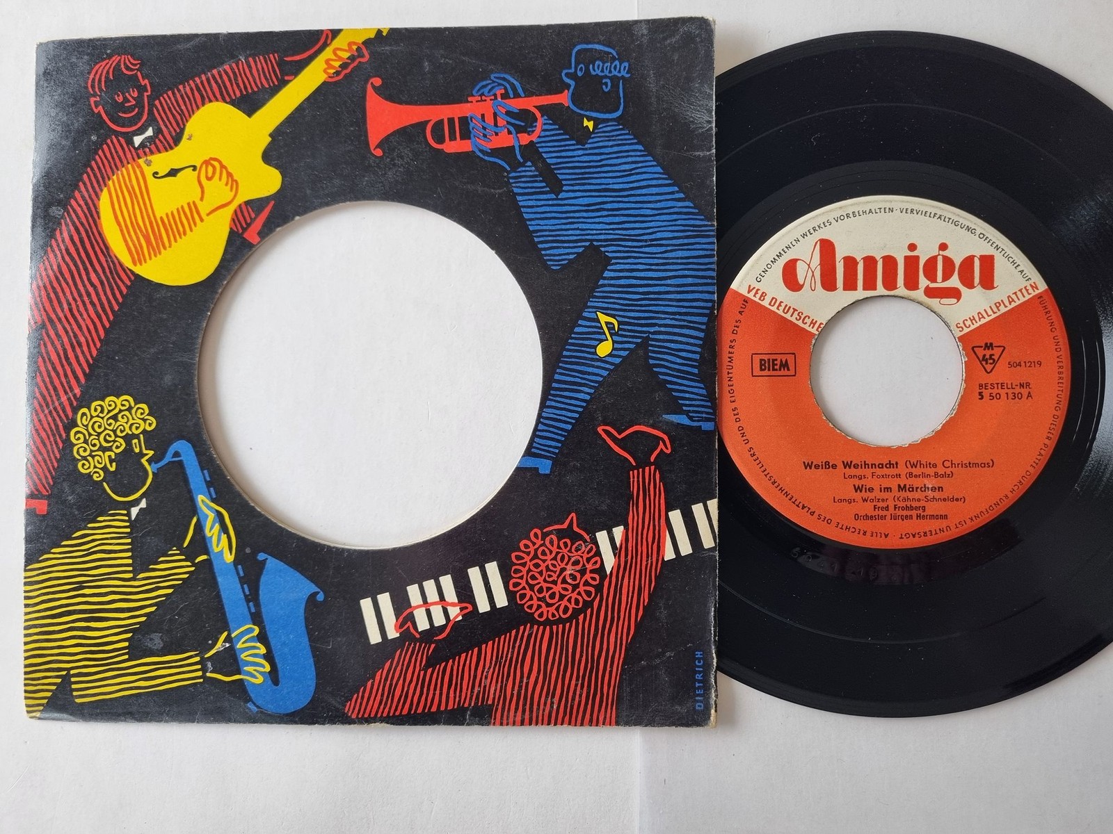 Fred Frohberg/ Peter Wieland - Weiße Weihnacht 7'' Vinyl EP Amiga