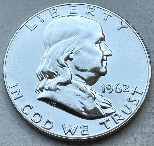1962 Proof Franklin Half Dollar 90% Silver-INV#8477